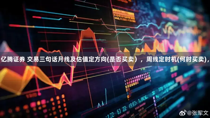 亿腾证券 交易三句话月线及估值定方向(是否买卖），周线定时机(何时买卖)，
